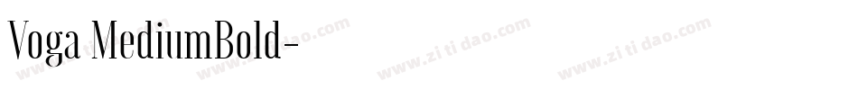 Voga MediumBold字体转换